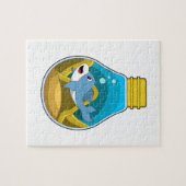 Dolphin beim Schwimmen im Aquarium Puzzle (Horizontal)