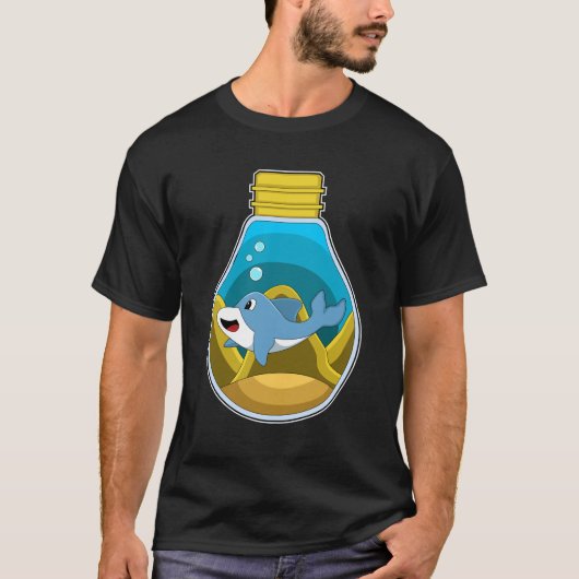 Dolphin beim Schwimmen im Aquarium T-Shirt (Vorderseite)