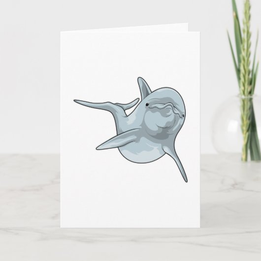 Dolphin beim Schwimmen Karte (Vorderseite)