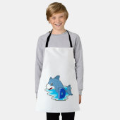 Dolphin beim Schwimmen mit Brief Schürze (Getragen)