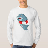 Dolphin beim Schwimmen mit dem Schwimmring T-Shirt (Vorderseite)