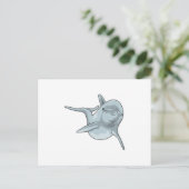 Dolphin beim Schwimmen Postkarte (Stehend Vorderseite)