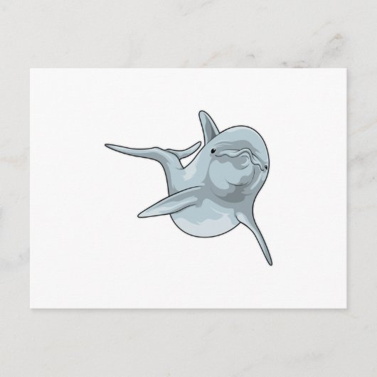 Dolphin beim Schwimmen Postkarte (Vorderseite)
