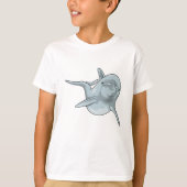 Dolphin beim Schwimmen T-Shirt (Vorderseite)