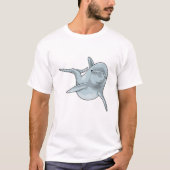 Dolphin beim Schwimmen T-Shirt (Vorderseite)