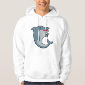 Dolphin beim Singen mit Mikrofon Hoodie (Vorderseite)