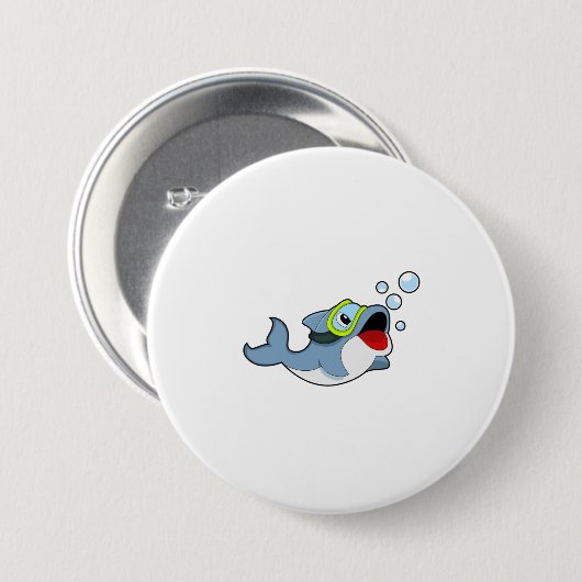 Dolphin beim Tauchen mit Wasserblasen.PNG Button (Vorne & Hinten)