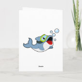 Dolphin beim Tauchen mit Wasserblasen.PNG Karte (Rückseite)