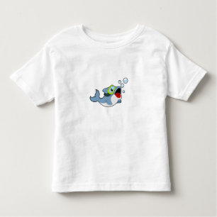 Dolphin beim Tauchen mit Wasserblasen.PNG Kleinkind T-shirt