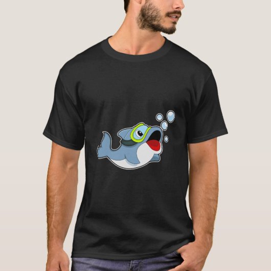 Dolphin beim Tauchen mit Wasserblasen.PNG T-Shirt (Vorderseite)