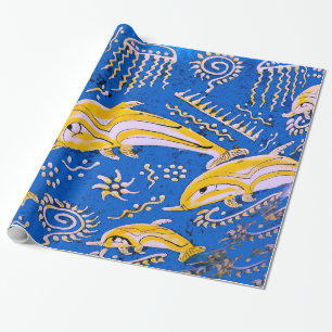 Dolphin-Bild für glänzendes Papier Geschenkpapier