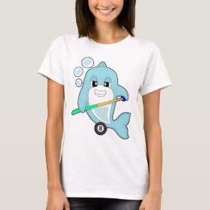 Dolphin Billard Queue Sport T-Shirt