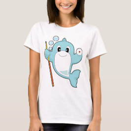 Dolphin Billiard Queue T-Shirt