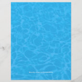 Dolphin Birthday Backyard Pool Party Einladung Flyer (Hinten)