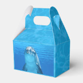 Dolphin Birthday Backyard Pool Party Geschenkschachtel (Rückseite)