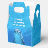 Dolphin Birthday Backyard Pool Party Geschenkschachtel (Geöffnet)