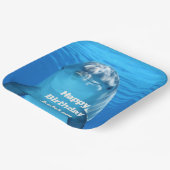 Dolphin Birthday Backyard Pool Party Pappteller (Gewinkelt)