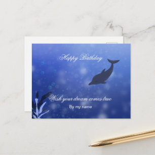 Dolphin Birthday Card Postkarte