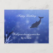 Dolphin Birthday Card Postkarte (Vorderseite)