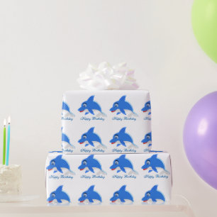 Dolphin Birthday Geschenkpapier