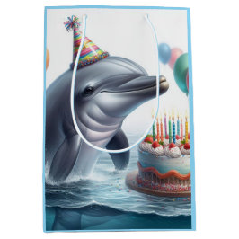 Dolphin Birthday Mittlere Geschenktüte