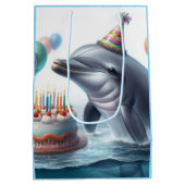 Dolphin Birthday Mittlere Geschenktüte (Rückseite)