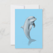 Dolphin Birthday RSVP Card Karte (Rückseite)