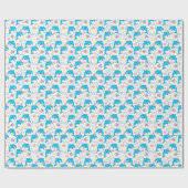 Dolphin Birthday Wrapping Paper Geschenkpapier (Flach)
