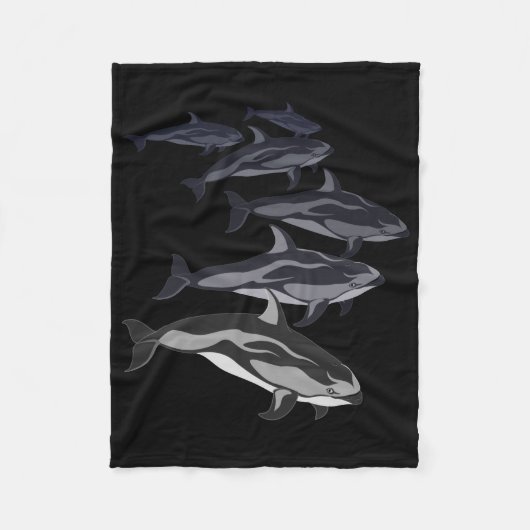 Dolphin Blanket Weiße Seite Dolphin Fleece Blanket (Vorderseite)