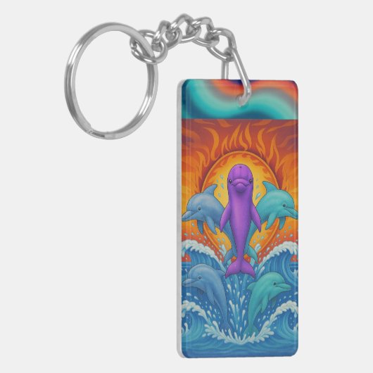 Dolphin Bliss Schlüsselanhänger (Vorderseite links)