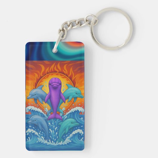 Dolphin Bliss Schlüsselanhänger (Rückseite)