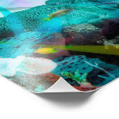 DOLPHIN BLUE OCEAN DIVERS FOTODRUCK (Ecke)