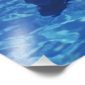 Dolphin Bottlenoe, Tursiops truncatus Fotodruck (Ecke)