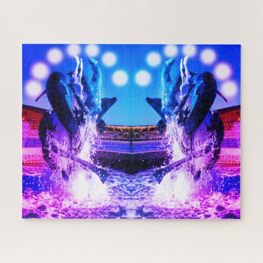 Dolphin-Brunnen Puzzle (Horizontal)