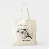 Dolphin Budget Tote Bag Tragetasche (Vorne)