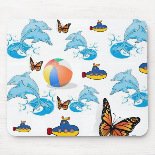 Dolphin Butterfly Maus Pad! Mousepad (Vorne)
