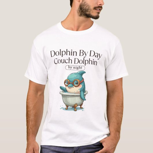 Dolphin-by-Day-Couchdolphin T-Shirt (Vorderseite)