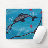 Dolphin & Calf Dreaming Mousepad (Mit Mouse)