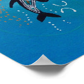 Dolphin & Calf Poster von Mundara (Ecke)