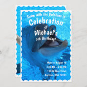 Dolphin Celebration Card Einladung (Vorne/Hinten)