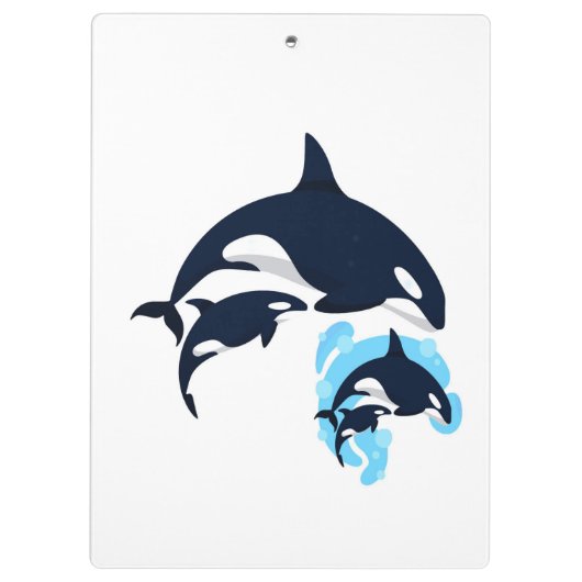 Dolphin Clipboard Klemmbrett (Rückseite)