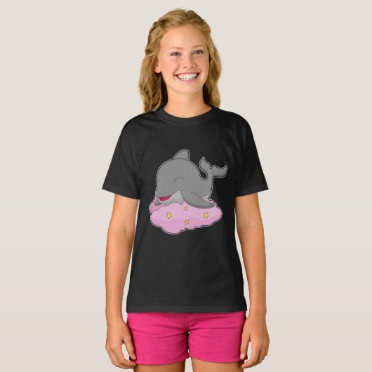 Dolphin Clouds Stars T-Shirt (Vorne ganz)