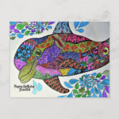 DOLPHIN COLORFUL | Postkarte für das Farbbuch (Vorderseite)