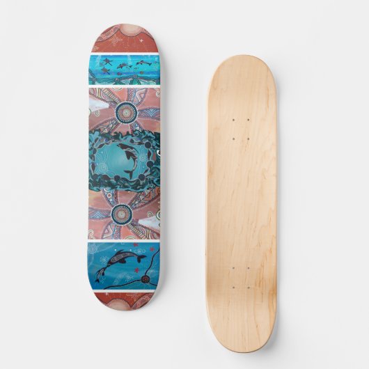 Dolphin Corroboree Skateboard (Vorderseite)