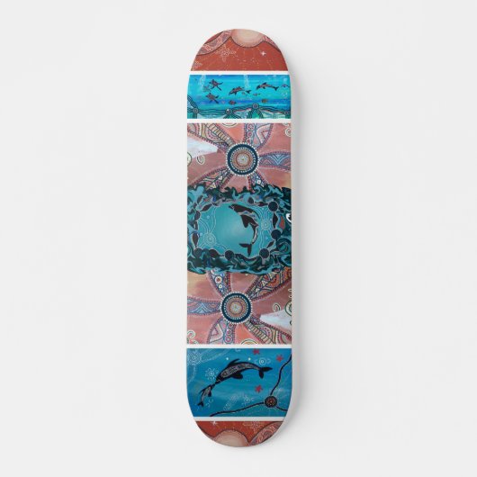 Dolphin Corroboree Skateboard (Vorne)