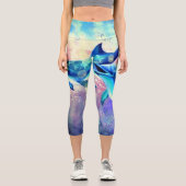 Dolphin Couple - Beautiful - Capri Leggings (Vorderseite)