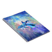 Dolphin Couple - Beautiful Notizblock (Rechte Seite)