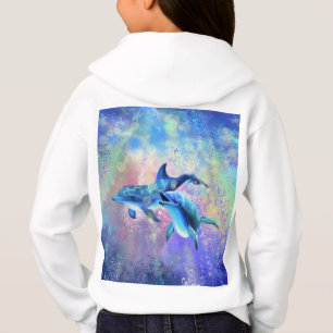 Dolphin Couple Hoodie glückliche Familie