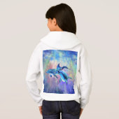 Dolphin Couple Hoodie glückliche Familie (Schwarz voll)