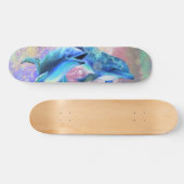 Dolphin Couple - Liebe - Glück Skateboard (Horizontal)